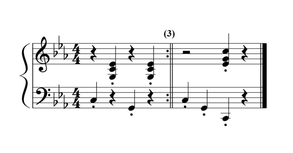 minor triad piano patterns