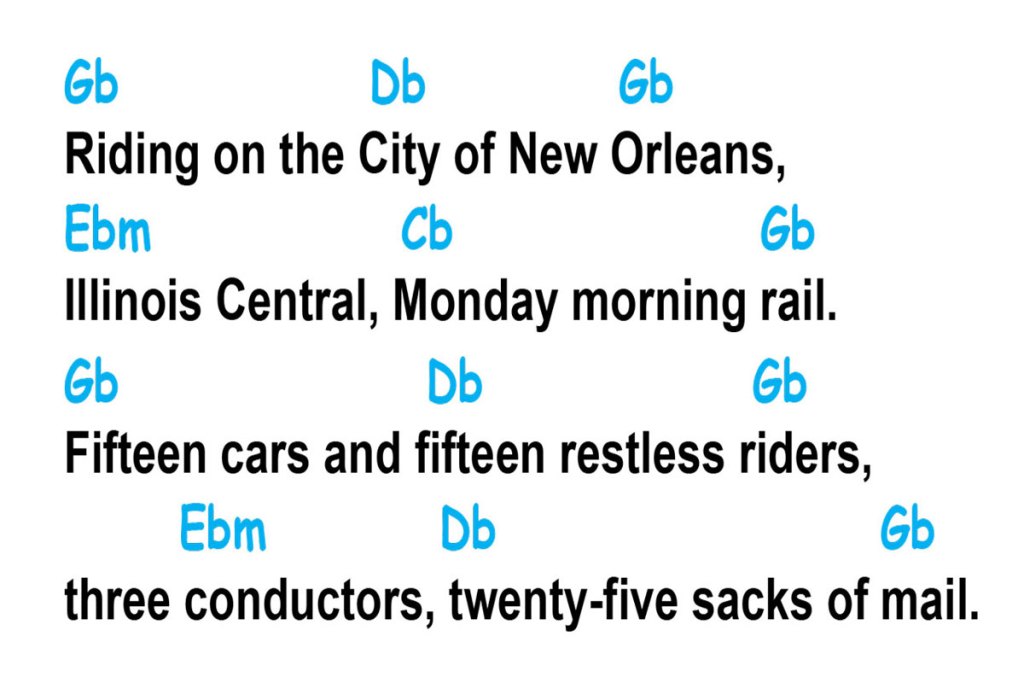city of new orleans chords and lyrics