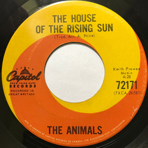 house of the rising sun chords and lyrics