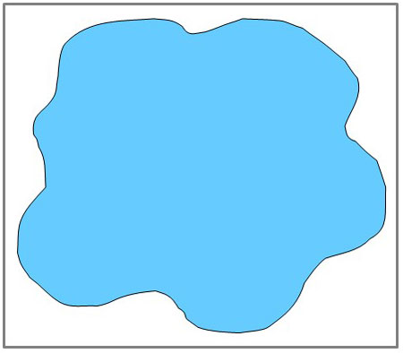a BLUE colored blob