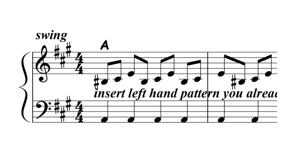 blues piano lick 011 featured