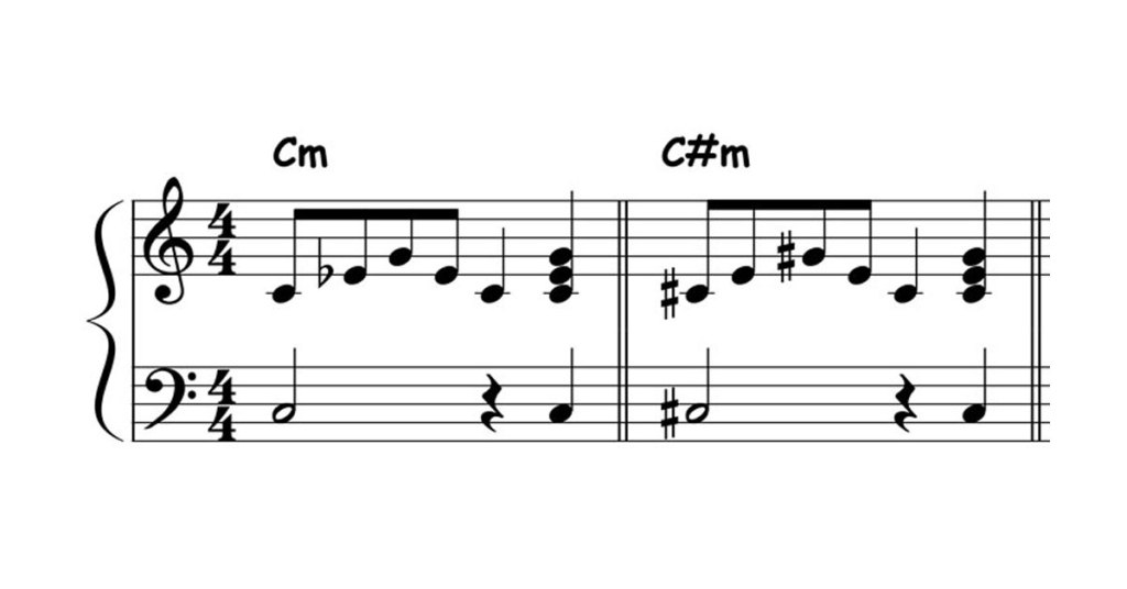 minor triads practice featured