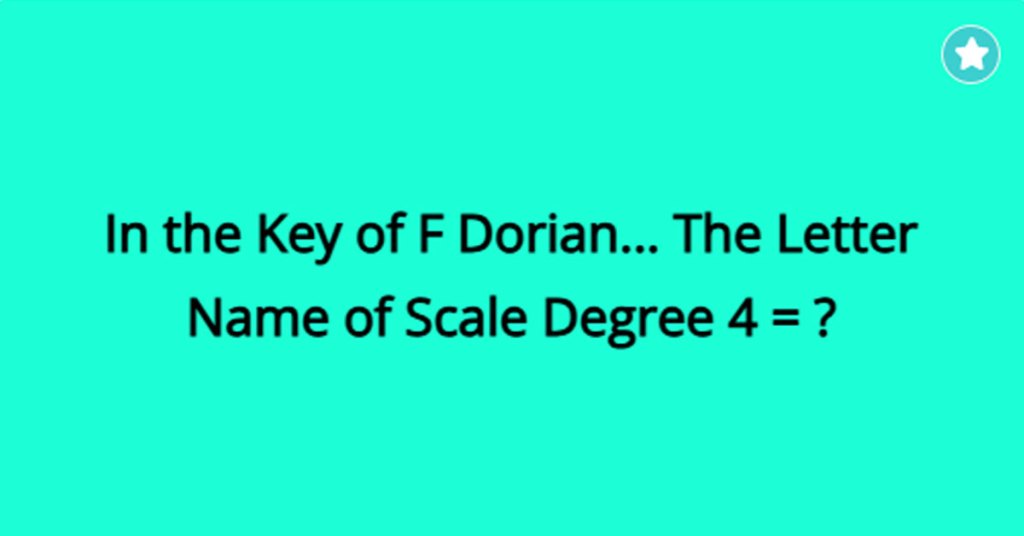 dorian scale flashcards featured