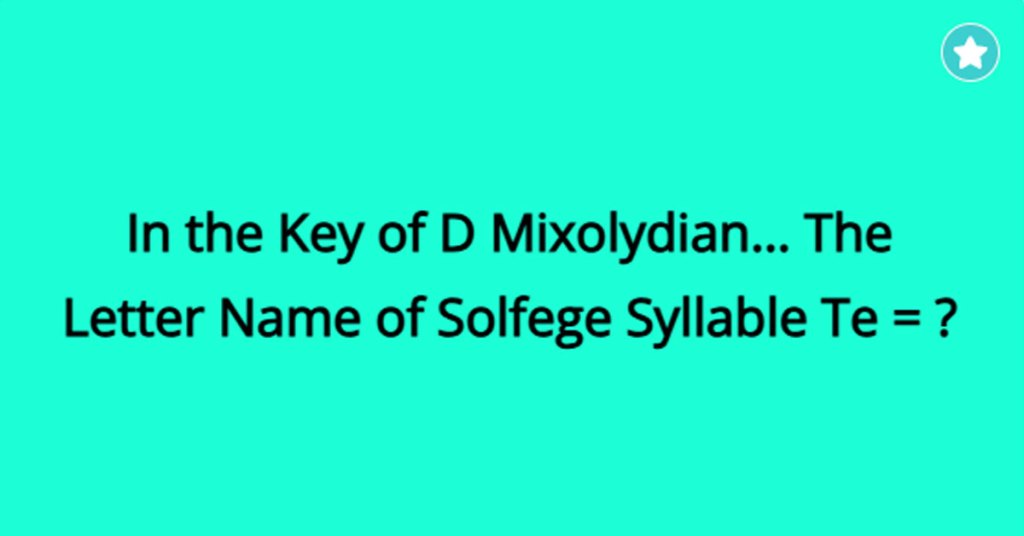 mixolydian scale flashcards featured